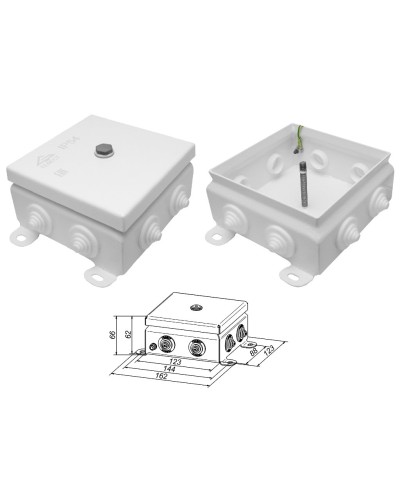 КМ IP55-1212. Коробка монтажная электротехническая. Гефест во Владивостоке
