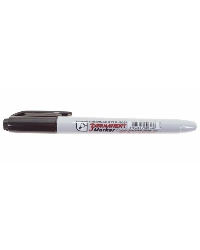 Маркер перманентный Crown «Multi Marker Super Slim» 1 мм, черный, пулевидный (08-8001): Ручка для маркировки во Владивостоке
