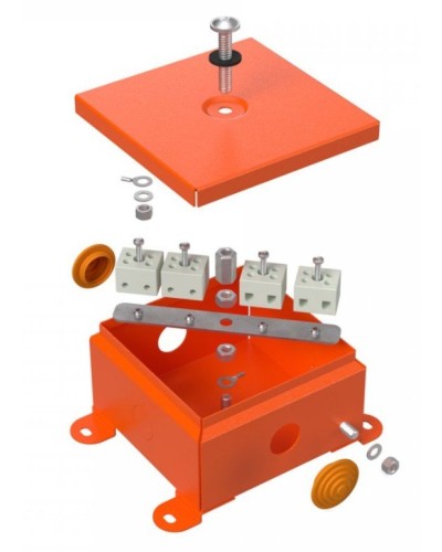Коробка металлическая огнестойкая 110х110х65 (70-0360-FR2.5-4). Коробка металлическая огнестойкая. Промрукав во Владивостоке