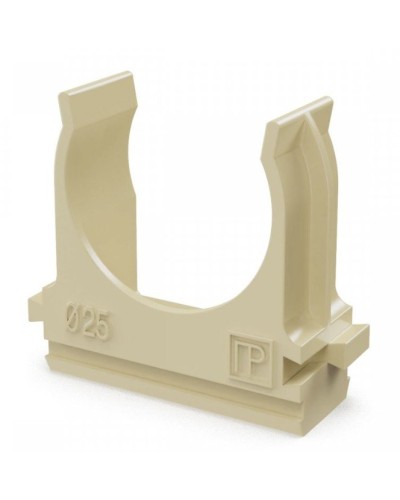 Крепёж-клипса для труб АБС-пластик сосна D25 (100 шт) (PR13.0050). Крепление для труб ПВХ. Промрукав во Владивостоке