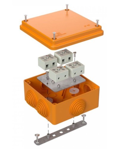 Коробка огнестойкая 100х100х50 для о/п (40-0300-FR2.5-8). Коробка огнестойкая для открытой установки. Промрукав во Владивостоке
