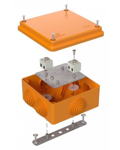 Коробка огнестойкая 100х100х50 (40-0300-FR1.5-4). Коробка огнестойкая для открытой установки. Промрукав во Владивостоке