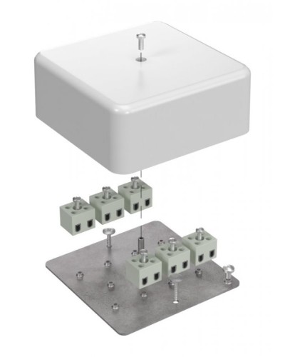 Коробка огнестойкая 103х103х45 (латунь) (40-0470-FR2.5-12-Е60). Коробка огнестойкая для открытой установки. Промрукав во Владивостоке