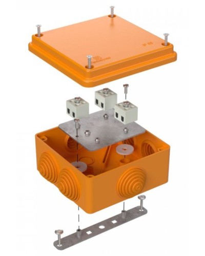 Коробка огнестойкая 100х100х50 (40-0300-FR1.5-6). Коробка огнестойкая для открытой установки. Промрукав во Владивостоке