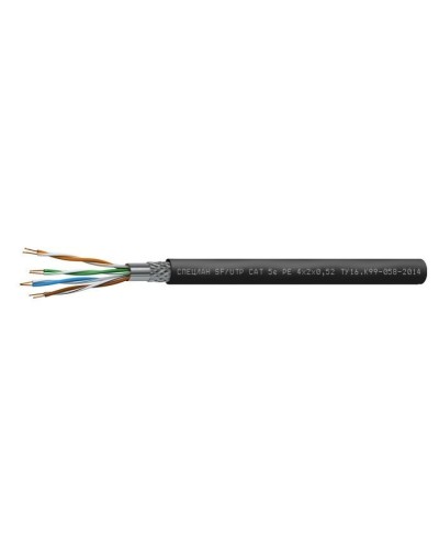 СПЕЦЛАН SF/UTP Cat 5e PE 1х2х0,52. Кабель «витая пара» (LAN) для структурированных систем связи. Спецкабель во Владивостоке